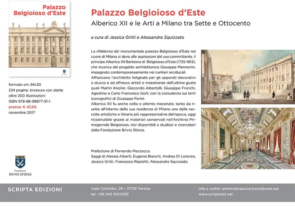 anteprima Libro su Palazzo belgiojoso d'Este