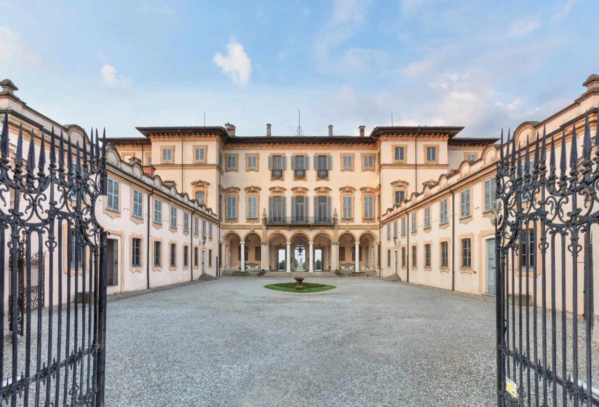 Veduta frontale di Villa Belgioioso Brivio Sforza